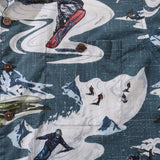 Castlebeard Hawaiian Shirt For Powder Rush Shirt Camp Collar 100% Cotton By Sun, view 3