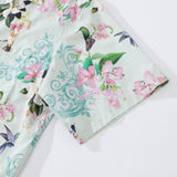 Castlebeard Hawaiian Shirts For Men Hummingbird Print Shirt 100% Cotton By Amy, view 4