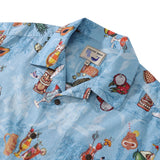 Castlebeard Hawaiian Shirts For Men Tiki Art Cocktail Party Tropical-Themed Print Shirt By Amy, view 2