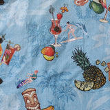 Castlebeard Hawaiian Shirts For Men Tiki Art Cocktail Party Tropical-Themed Print Shirt By Amy, view 3