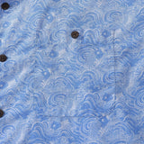 Castlebeard Hawaiian Shirts For Men Traditional Koi Carp Printed 100% Cotton Short Sleeve - Blue By Amy, view 3