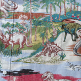 Castlebeard Hawaiian Shirts For Men Vintage Cretaceous Dinosaur Print Shirt By Amy, view 3