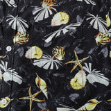 Castlebeard Hawaiian Shirts For Men Vintage Tropical Conch Button Down Cotton Aloha Shirt By Amy, view 3