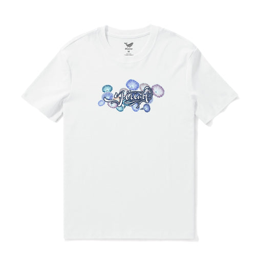 Castlebeard Hawaiian Tee For Men Azure Allure Tee Crew Neck 100% Cotton By Sun