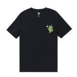 Castlebeard Hawaiian Tee For Men Backyard Beach Party By Loindaflow Tee Crew Neck 100% Cotton - BLACK By Laihha Organna, view 3