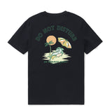 Castlebeard Hawaiian Tee For Men Do not Disturb By Loindaflow Tee Crew Neck 100% Cotton - BLACK By Laihha Organna, view 2