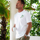 Castlebeard Hawaiian Tee For Men Do not Disturb By Loindaflow Tee Crew Neck 100% Cotton - WHITE By Laihha Organna, view 2