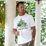 Castlebeard Hawaiian Tee For Men Hang Loose By Loindaflow Tee Crew Neck 100% Cotton - White By Laihha Organna, view 2