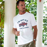 Castlebeard Hawaiian Tee For Men I'm Classic Tee Crew Neck 100% Cotton - WHITE By Shawn, view 2