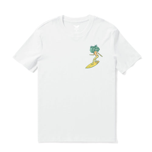 Castlebeard Hawaiian Tee For Men In the Elements By Loindaflow Tee Crew Neck 100% Cotton - WHITE By Laihha Organna