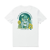 Castlebeard Hawaiian Tee For Men Strange Skull By Loindaflow Tee Crew Neck 100% Cotton - WHITE By Laihha Organna, view 2