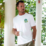 Castlebeard Hawaiian Tee For Men Strange Skull By Loindaflow Tee Crew Neck 100% Cotton - WHITE By Laihha Organna, view 3