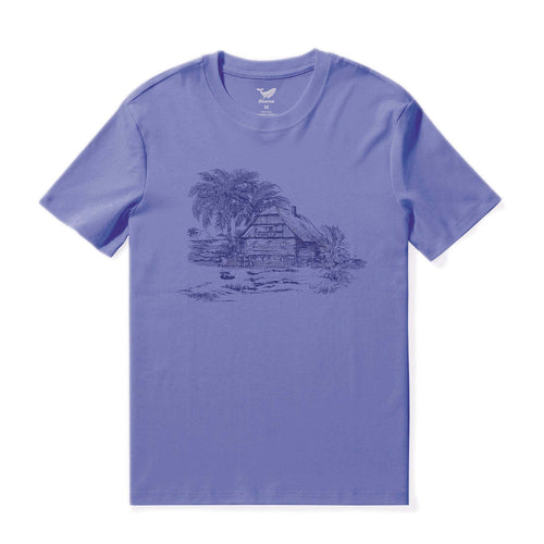 Castlebeard Hawaiian Tee For Men Sunrise Serenade Tee Crew Neck 100% Cotton By Sherry
