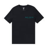 Castlebeard Hawaiian Tee For Men Surf Check By Loindaflow Tee Crew Neck 100% Cotton - BLACK By Laihha Organna, view 3