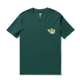 Castlebeard Hawaiian Tee For Men Takin It Slow By Loindaflow Tee Crew Neck 100% Cotton - DARK GREEN By Laihha Organna, view 2
