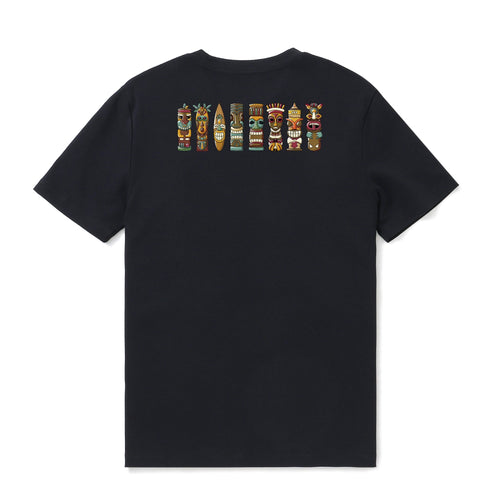 Castlebeard Hawaiian Tee For Men TIKI Tee Crew Neck 100% Cotton By Cigar