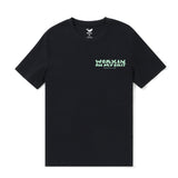 Castlebeard Hawaiian Tee For Men Working on Myself By Loindaflow Tee Crew Neck 100% Cotton - BLACK By Laihha Organna, view 3