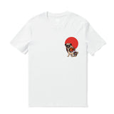 Castlebeard Hawaiian Tee For Men Yakuza Pug Tee Crew Neck 100% Cotton - WHITE By Shawn, view 3