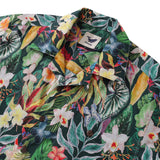 Castlebeard Hawaiian Tropical Shirt For Men Floral Butterfly Fantasy Shirt Camp Collar 100% Cotton By Cigar, view 2