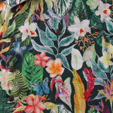 Castlebeard Hawaiian Tropical Shirt For Men Floral Butterfly Fantasy Shirt Camp Collar 100% Cotton By Cigar, view 3
