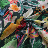 Castlebeard Hawaiian Tropical Shirt For Men Floral Butterfly Fantasy Shirt Camp Collar 100% Cotton By Cigar, view 6