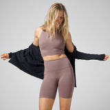 Castlebeard High Neck Pocket Long Bra, view 4