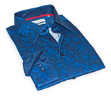 Castlebeard Jonny  Button-Up Shirt With Contrast Details // Navy // Contemporary Fit (Regular)- final sale, view 2