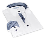 Castlebeard Joseph Button-Up Shirt With Contrast Details // White // Contemporary Fit (Regular), view 2