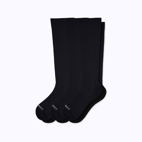 Castlebeard Knee-High Compression Socks - 3 Pack Solid (20-30 mmHg)