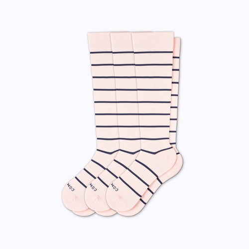Castlebeard Knee-High Compression Socks - 3 Pack Stripes