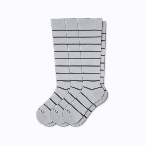 Castlebeard Knee-High Compression Socks - 3 Pack Stripes