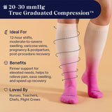 Castlebeard Knee-High Compression Socks - Solid (20-30 mmHg), view 4