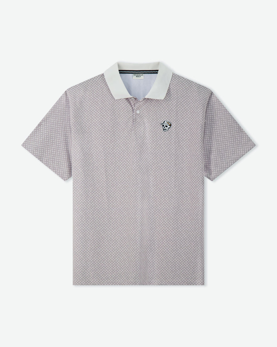 Castlebeard Labyrinth Polo - Grey / White