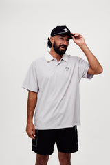 Castlebeard Labyrinth Polo - Grey / White, view 2