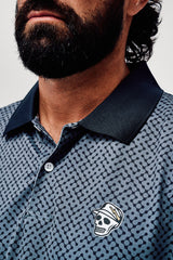 Castlebeard Labyrinth Polo - Navy / Western Sky, view 4