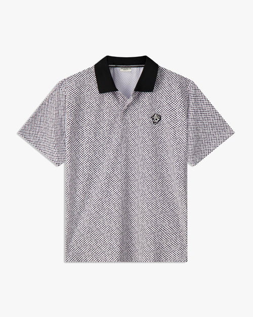 Castlebeard Labyrinth Polo - White / Black
