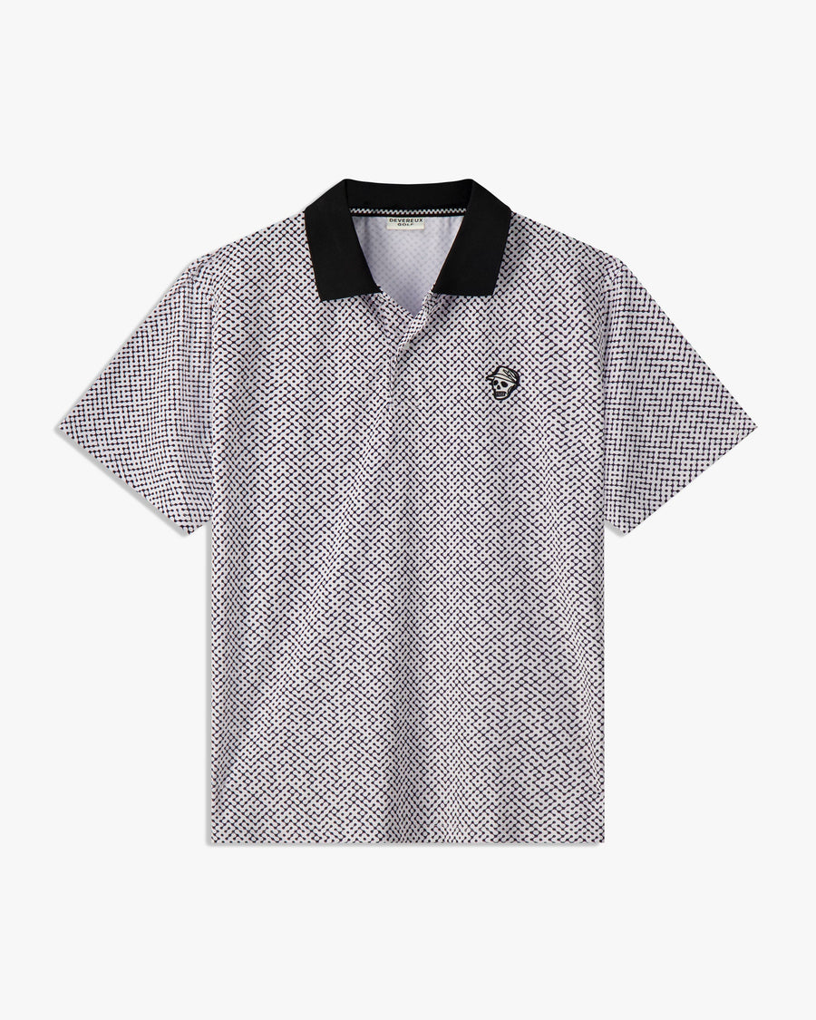 Castlebeard Labyrinth Polo - White / Black