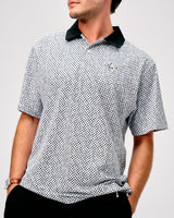 Castlebeard Labyrinth Polo - White / Black, view 5