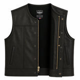 Castlebeard Legendary Lowlife NCP Black Leather Club Vest, view 2