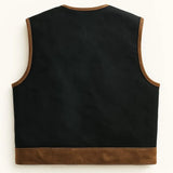 Castlebeard Legendary LowLife NCP Canvas & Leather Vest — Tobacco, view 2