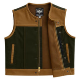 Castlebeard Legendary LowLife NCP Canvas & Leather Vest — Tobacco, view 3