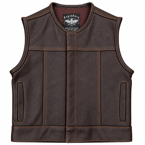 Castlebeard Legendary LowLife NCP Dark Chocolate Leather Vest