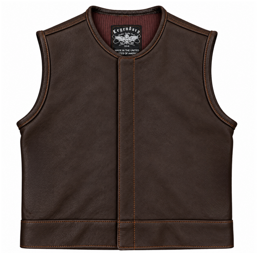 Castlebeard Legendary LowLife NOP Dark Chocolate Leather Vest