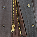 Castlebeard Legendary LowLife NOP Dark Chocolate Leather Vest, view 3