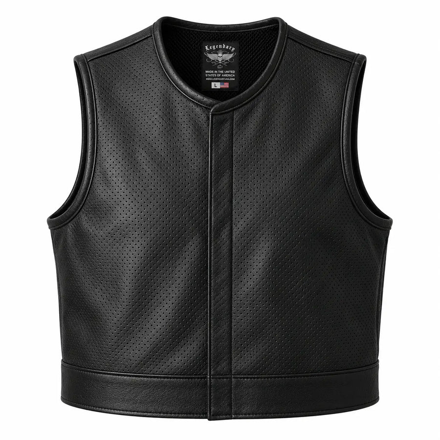 Castlebeard Legendary LowLife NOP Perforated Leather Club Vest