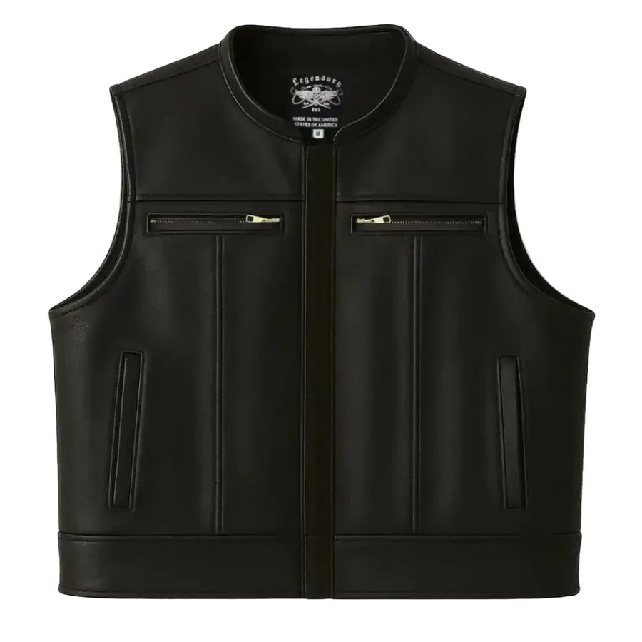Castlebeard Legendary Lowlife Z Black Leather Club Vest
