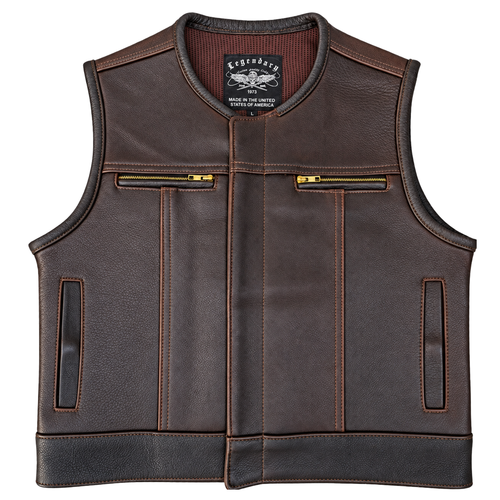 Castlebeard Legendary Lowlife Z Dark Chocolate Leather Vest