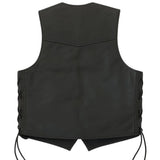 Castlebeard Legendary Men's Leather Club Motorcycle Vest, view 2