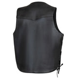 Castlebeard Legendary Peacekeeper Vintage Leather Gun-Pocket Vest, view 2