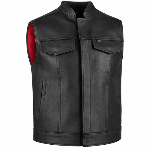 Castlebeard Legendary Reaper Men's Leather Club Vest